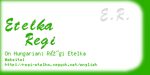 etelka regi business card